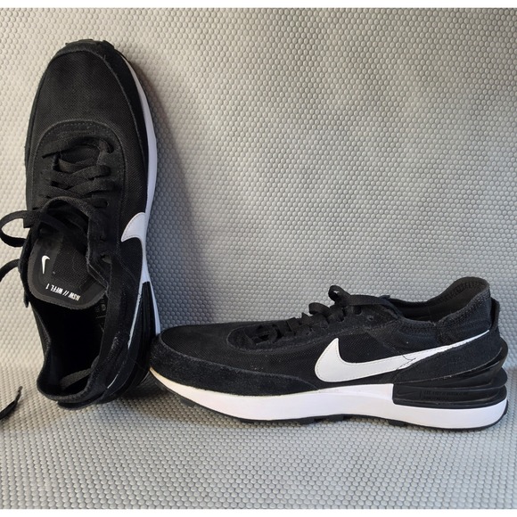 Nike Shoes - Nike Waffle One Black White Mesh Suede Sneakers DC2533-001 Womens 10